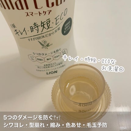 アクロンスマートケア/ライオン/洗濯洗剤を使ったクチコミ(2枚目)