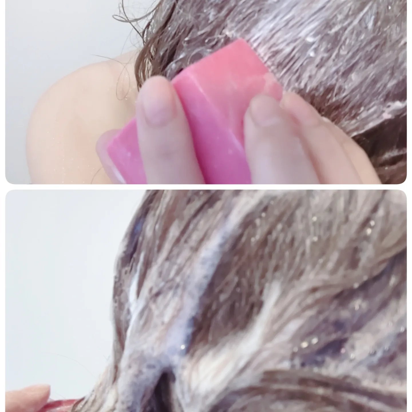 ヘアケアセット ピンカリシャス＆ガーディアン/Ethique/市販シャンプーを使ったクチコミ（3枚目）