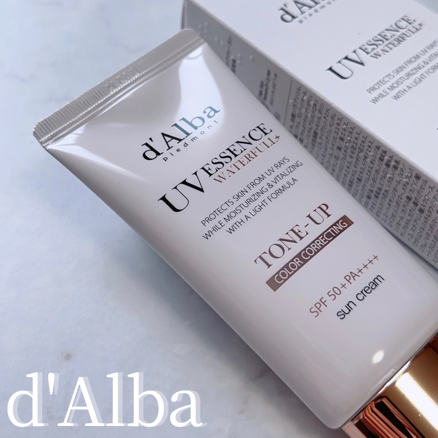 ウォータフルトーンアップサンクリーム/ダルバ/日焼け止めクリームを使ったクチコミ(1枚目)