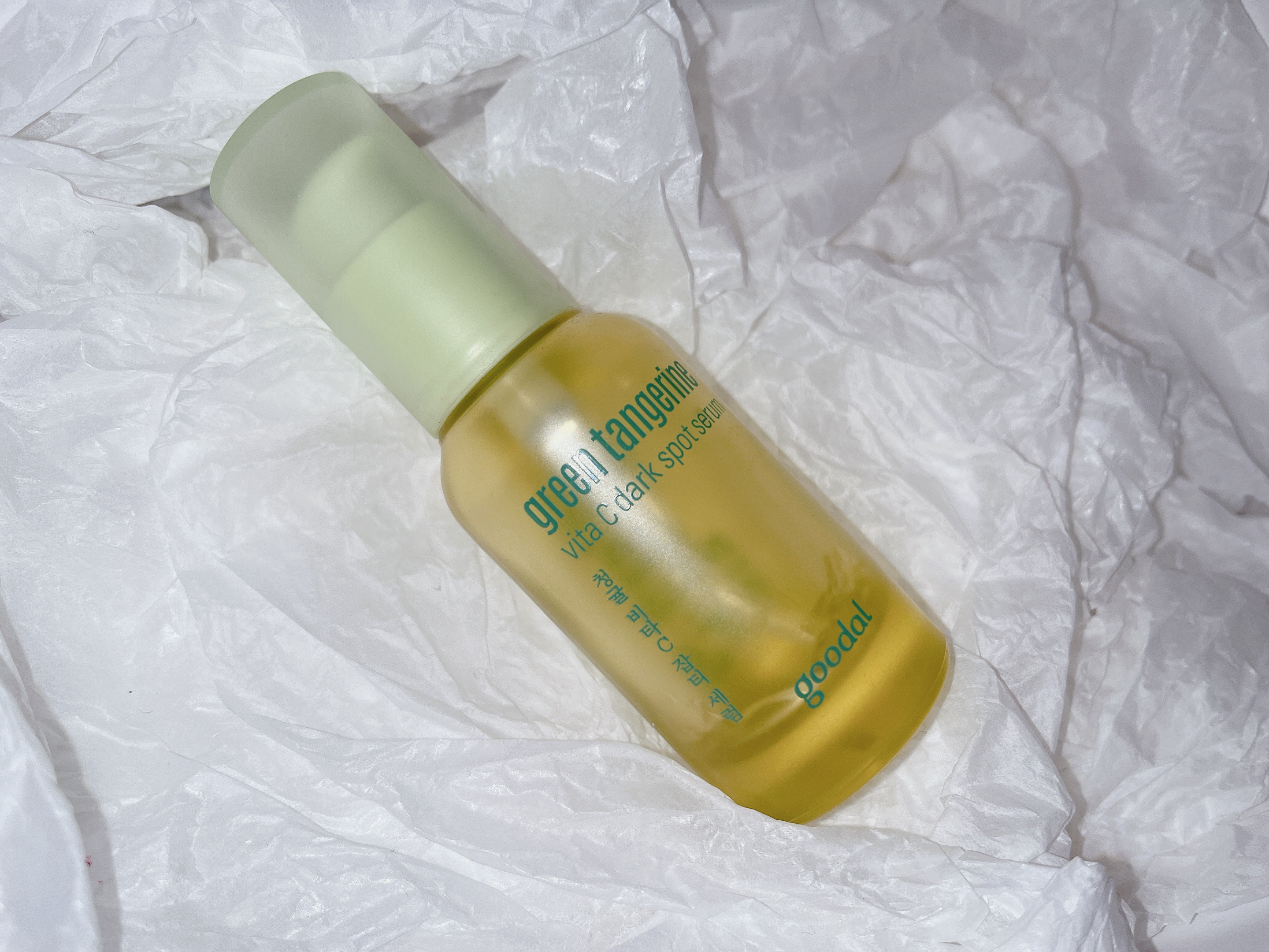 グリーンタンジェリン ビタC ダークスポットケアセラム 30ml【旧】/goodal/美容液を使ったクチコミ（1枚目）