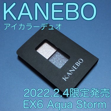 カネボウ アイカラーデュオ EX6 Aqua Storm/KANEBO/アイシャドウパレットを使ったクチコミ（1枚目）