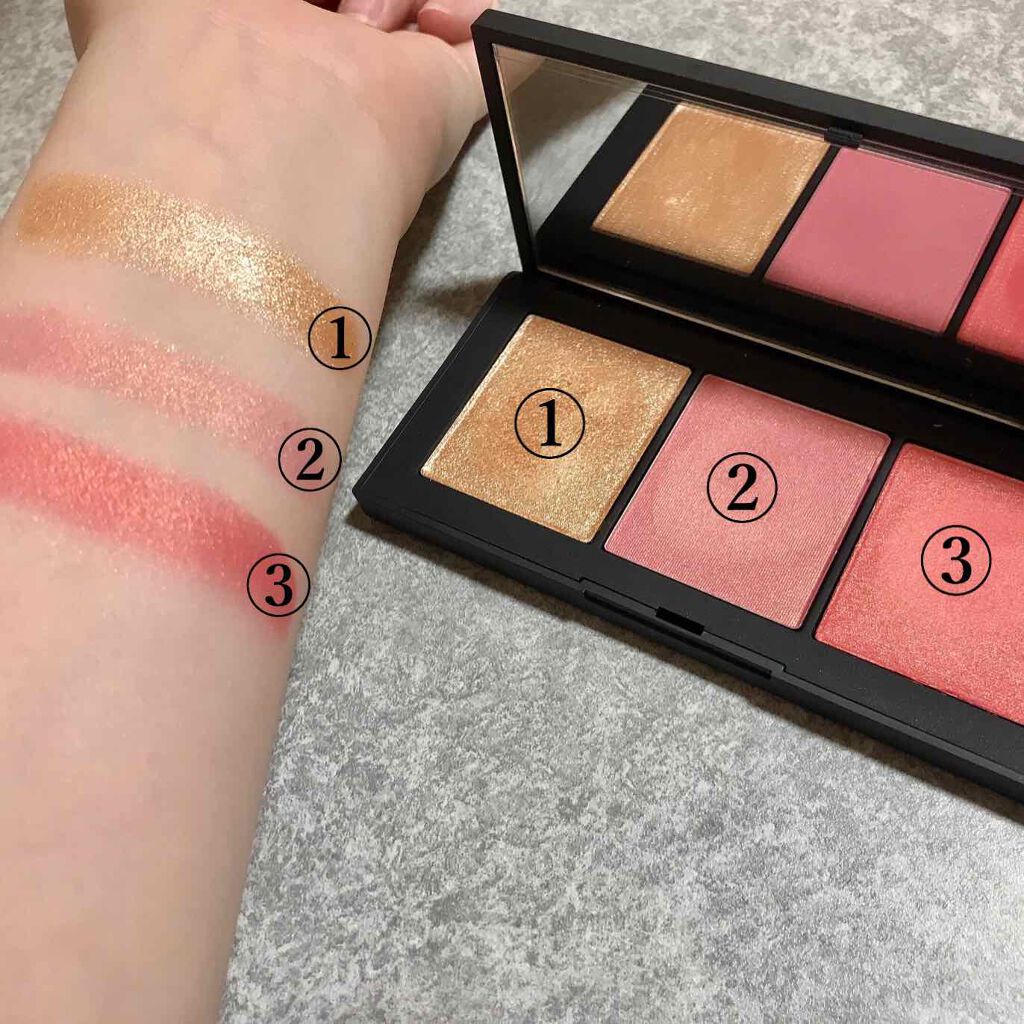 オーガズムX チークパレット/NARS/パウダーチークを使ったクチコミ（2枚目）