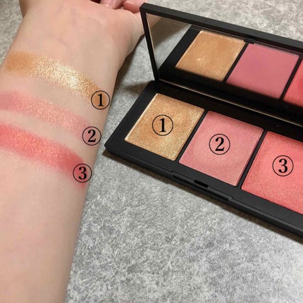 オーガズムX チークパレット/NARS/パウダーチークを使ったクチコミ(2枚目)