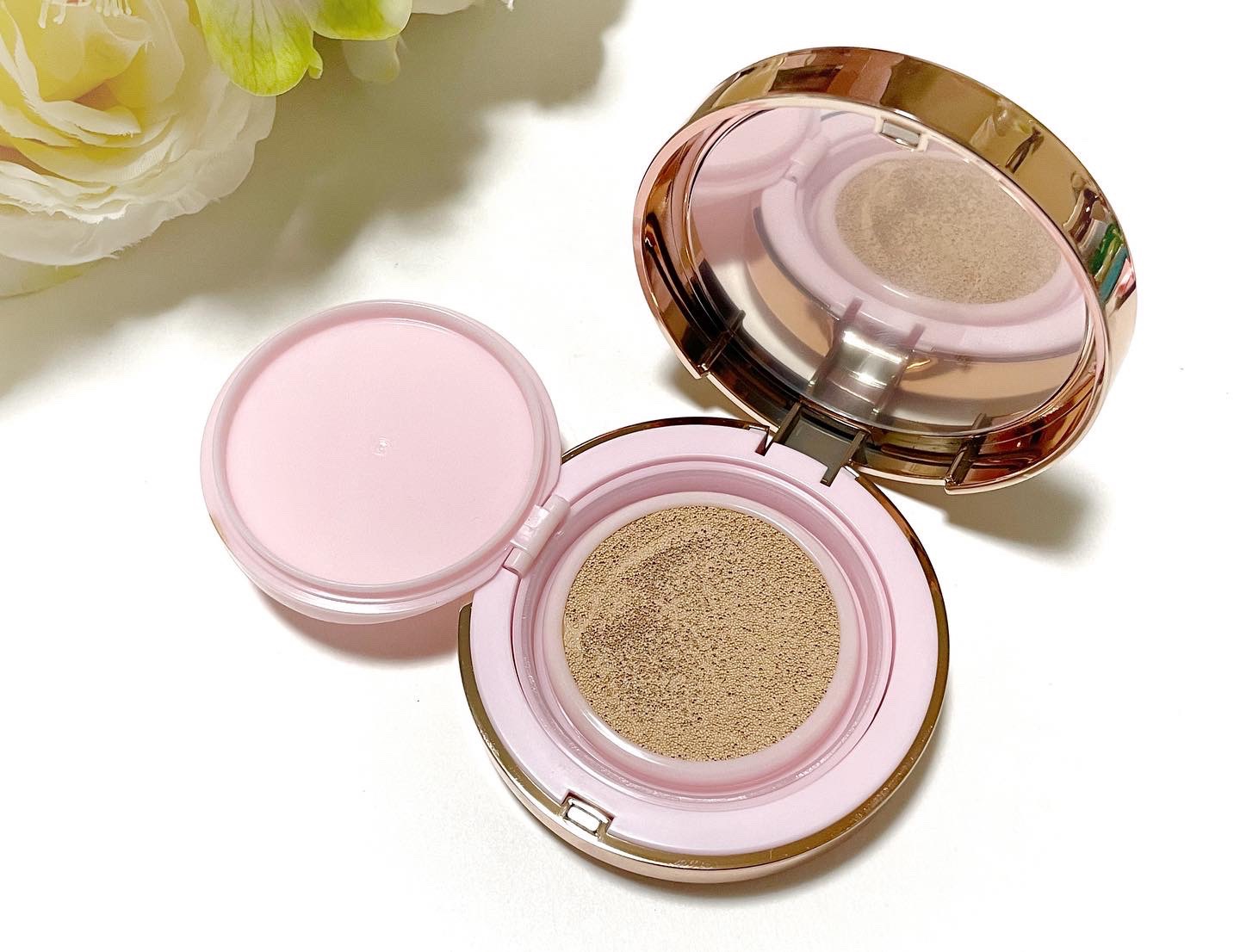 ピンクティーツリーカバーアップグロウクッション/APLIN/クッションファンデーションを使ったクチコミ（2枚目）