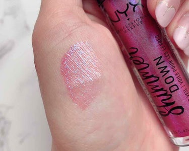 NYX Professional Makeup シマーダウンリップグロスのクチコミ「❁ NYX
シマー ダウン リップ グロス 07

友人からプレゼントして頂きました〜ʚïɞ......」（3枚目）