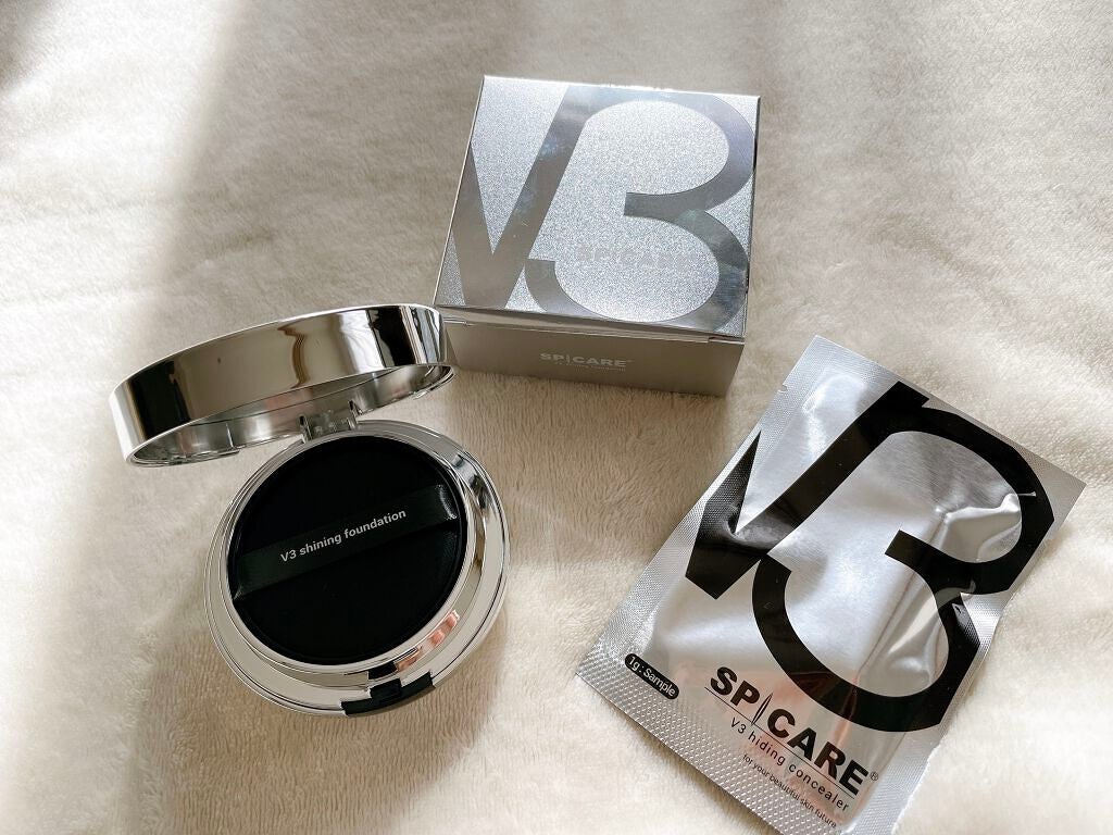 V3シャイニングファンデーション/SPICARE/クッションファンデーションを使ったクチコミ(1枚目)