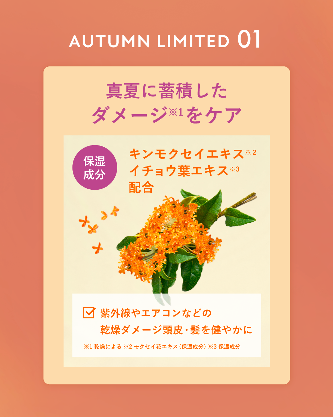 ボタニカルヘアオイル　キンモクセイ＆フィグの香り（モイスト）/BOTANIST/ヘアオイルを使ったクチコミ（3枚目）