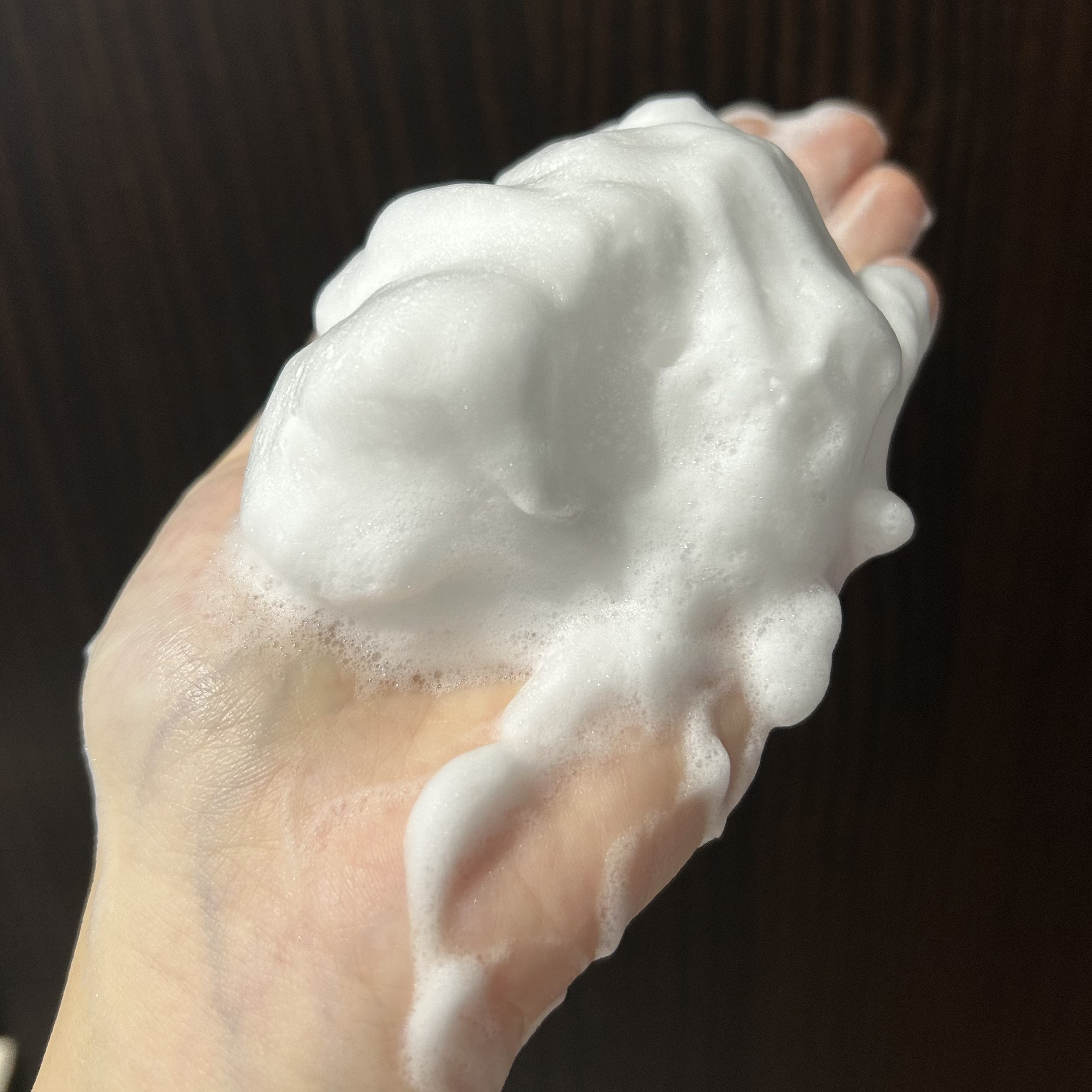 マイクロフォーム クレンザー(夜用洗顔)/LAGOM /クレンジングクリームを使ったクチコミ（3枚目）