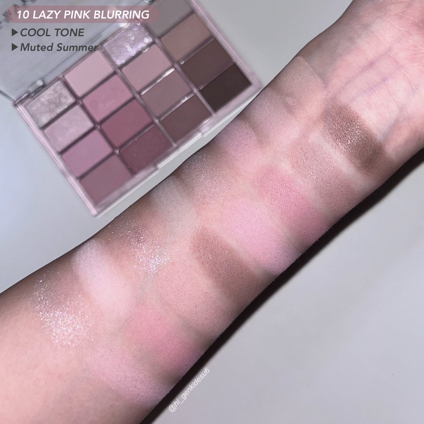 ソフトブラーリングアイパレット/wakemake/アイシャドウパレットを使ったクチコミ(5枚目)