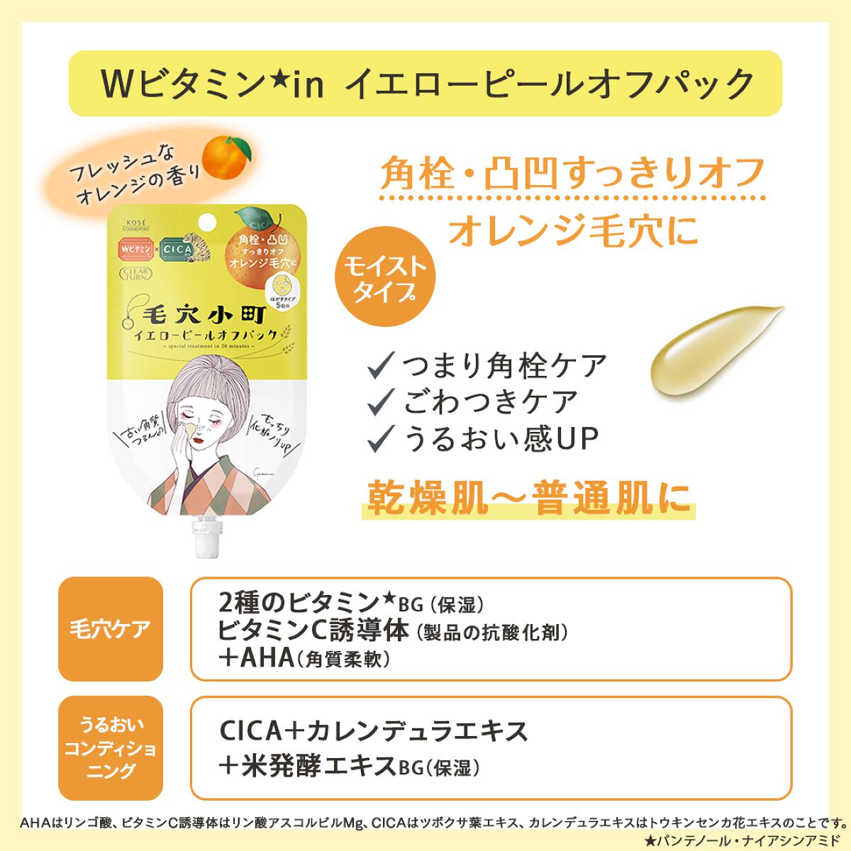 塗ってはがすだけ！毛穴汚れつるんとオフできる ！【クリアターン 毛穴小町ブラックピールオフパック】をプレゼント！（3枚目）