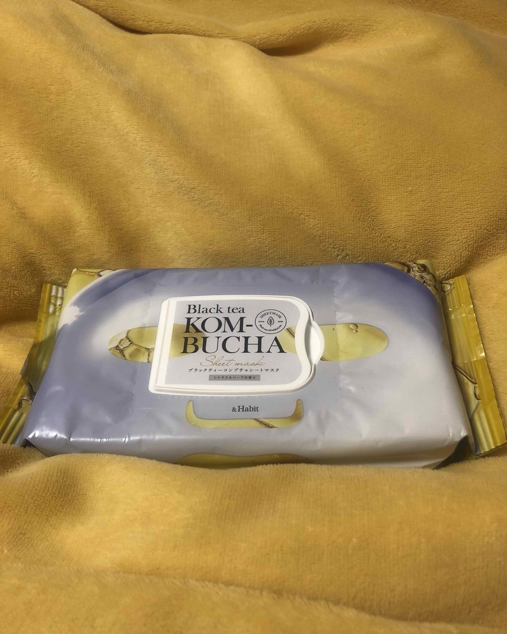 ブラックティーコンブチャシートマスク/&Habit/シートマスク・パックを使ったクチコミ（1枚目）