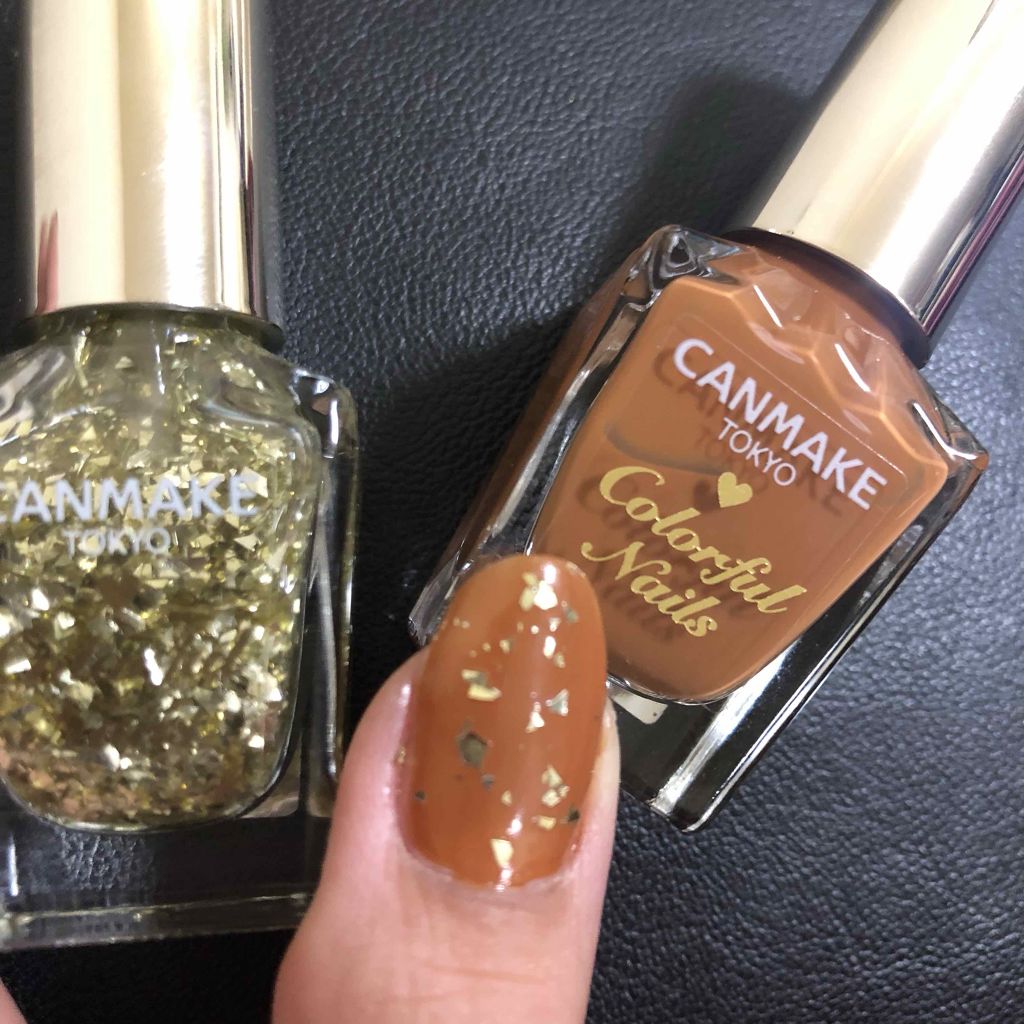 カラフルネイルズ N36 ビターキャラメル/キャンメイク/マニキュアを使ったクチコミ（2枚目）
