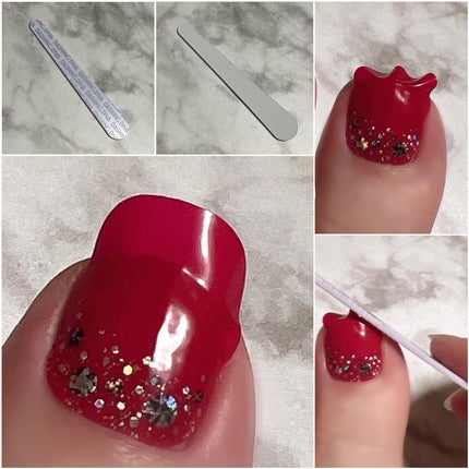 ダッシングディバグロスジェルネイルストリップ/DASHINGDIVA MAGICPRESS/ネイルシールを使ったクチコミ(8枚目)