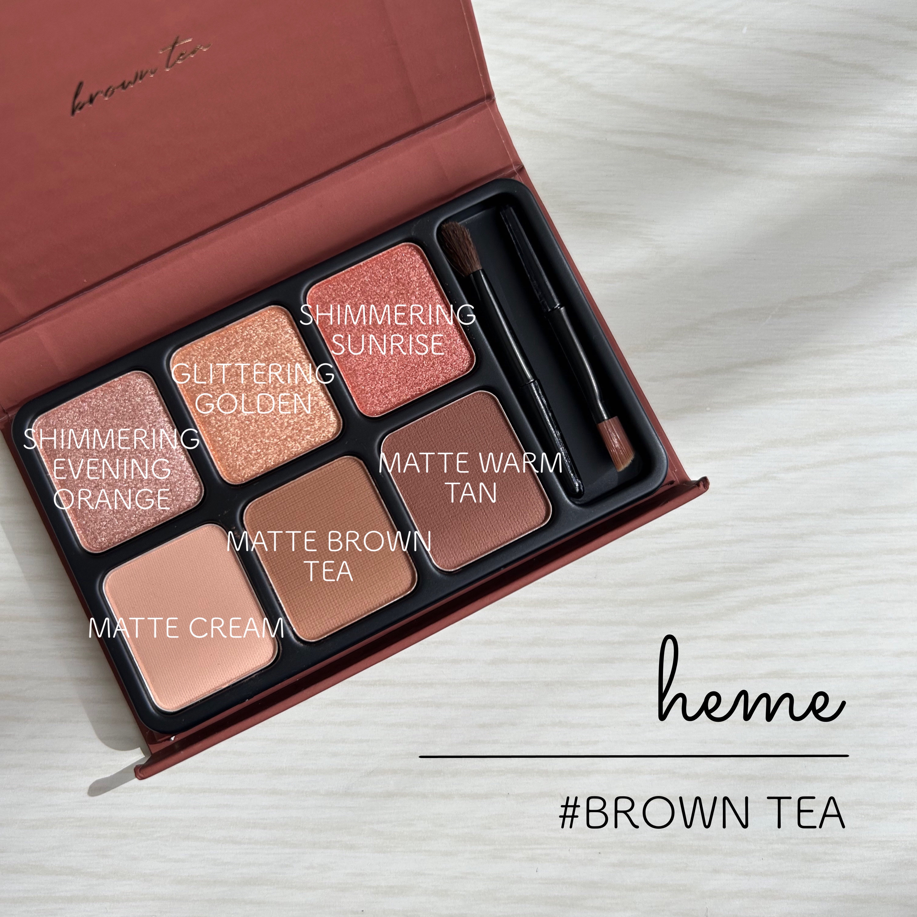 


𖡡 𝐡𝐞𝐦𝐞
  アイカラーパレット ブラウンティー ¥𝟏,𝟗𝟖𝟎(税込)



✓ 微細パウダーを使用し、高密着で崩れにくい

✓ グリッター•ベルベットマット•シマー•メタルの
    4種のテクスチャー



