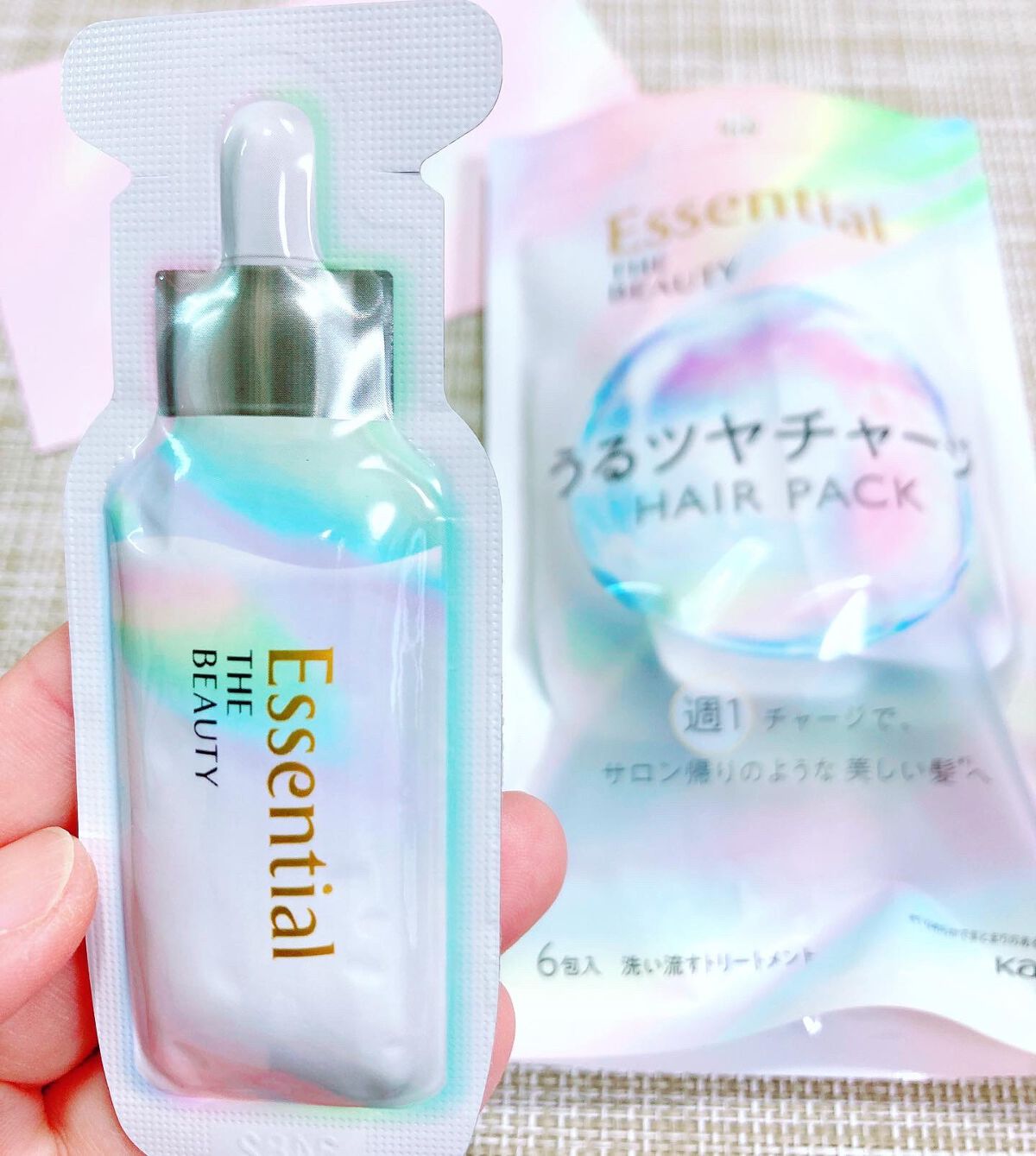 ザビューティ うるツヤチャージヘアパック/エッセンシャル/ヘアマスク・ヘアパックを使ったクチコミ（2枚目）