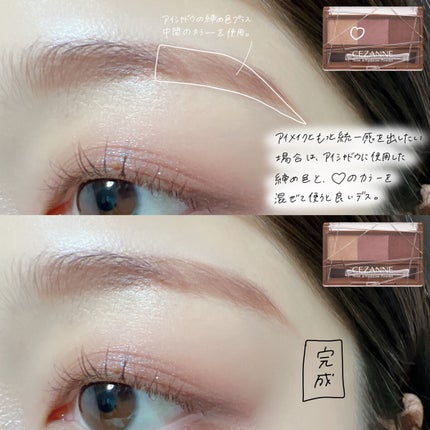 ノーズ&アイブロウパウダー/CEZANNE/パウダーアイブロウを使ったクチコミ(8枚目)