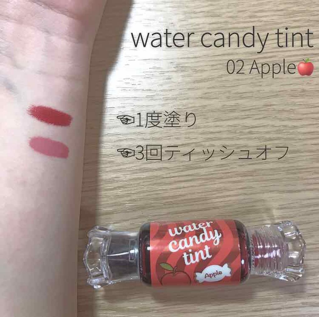 ウォーター キャンディー ティント/the SAEM/リップティントを使ったクチコミ(2枚目)
