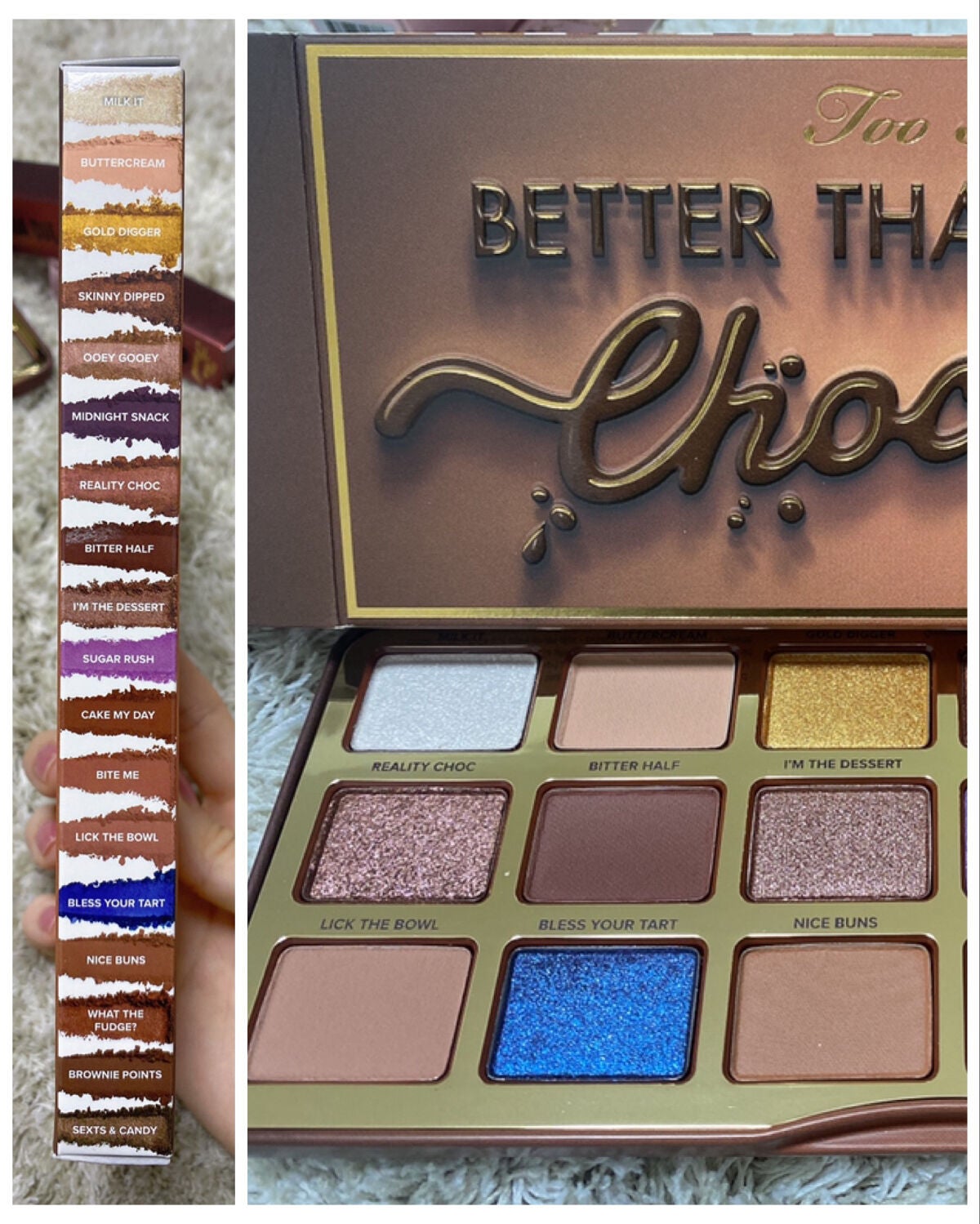 ベター ザン チョコレート ココア アイシャドウ パレット/Too Faced/アイシャドウパレットを使ったクチコミ(2枚目)