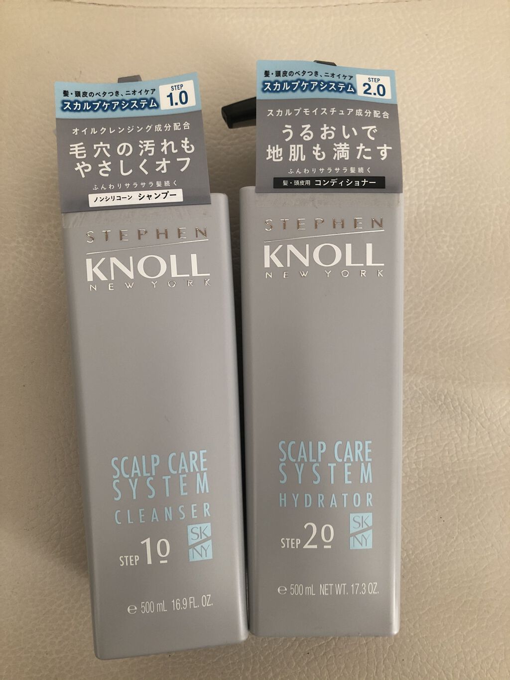 スカルプケアシステム クレンザー/ハイドレーター/スティーブンノル ニューヨーク/市販シャンプーを使ったクチコミ（2枚目）