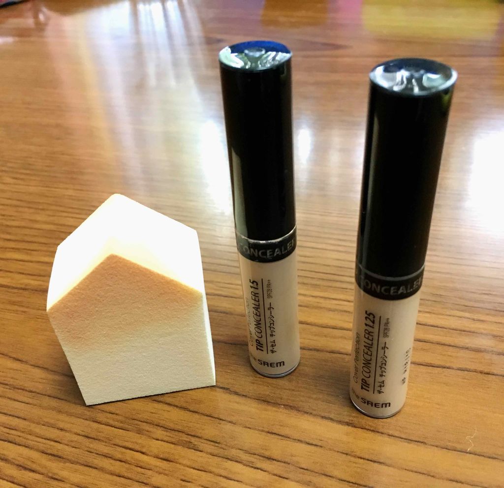 カバーパーフェクション チップコンシーラー/the SAEM/リキッドコンシーラーを使ったクチコミ(1枚目)