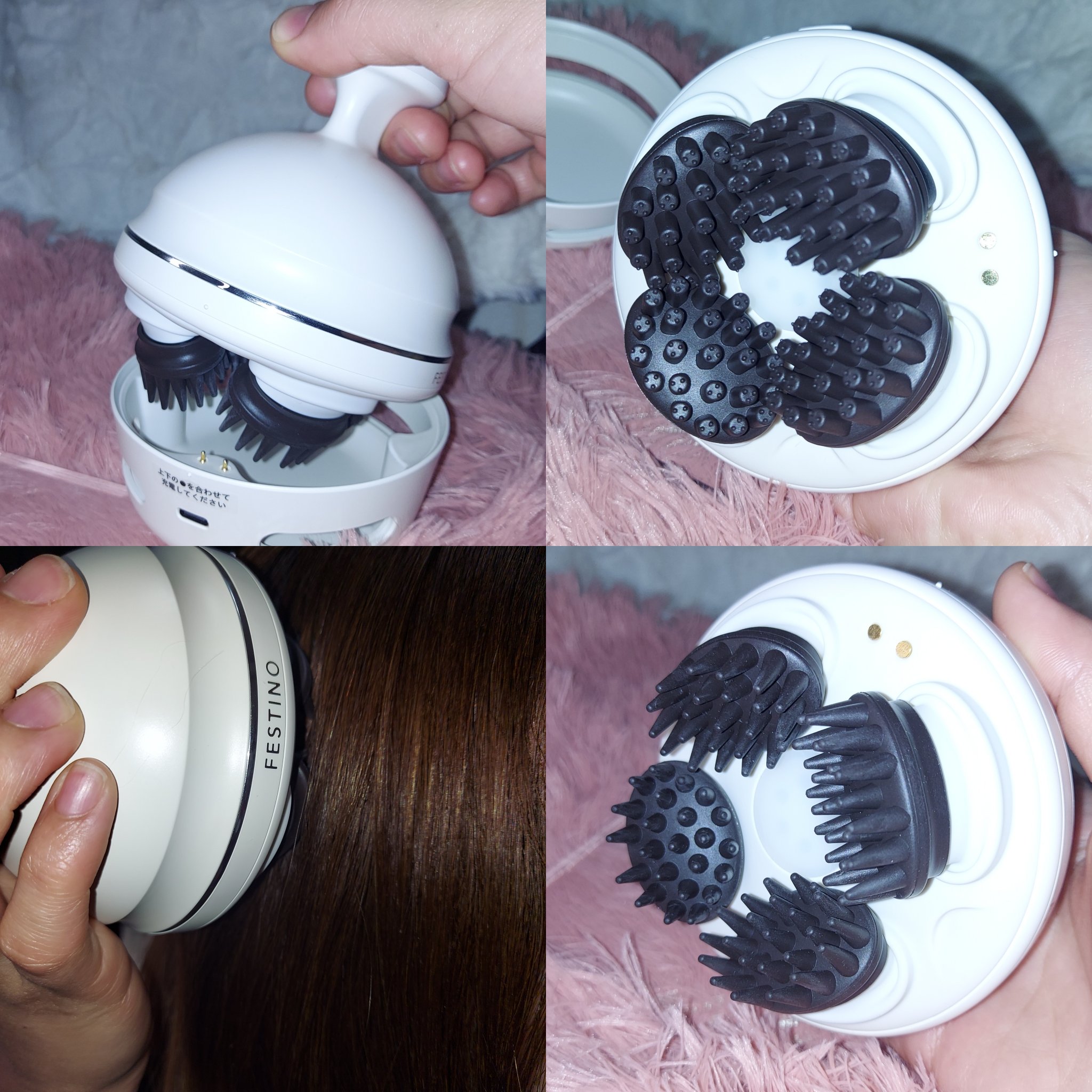 充電式EMSヘッドスパ プレミア/FESTINO/ヘッドマッサージャーを使ったクチコミ（3枚目）