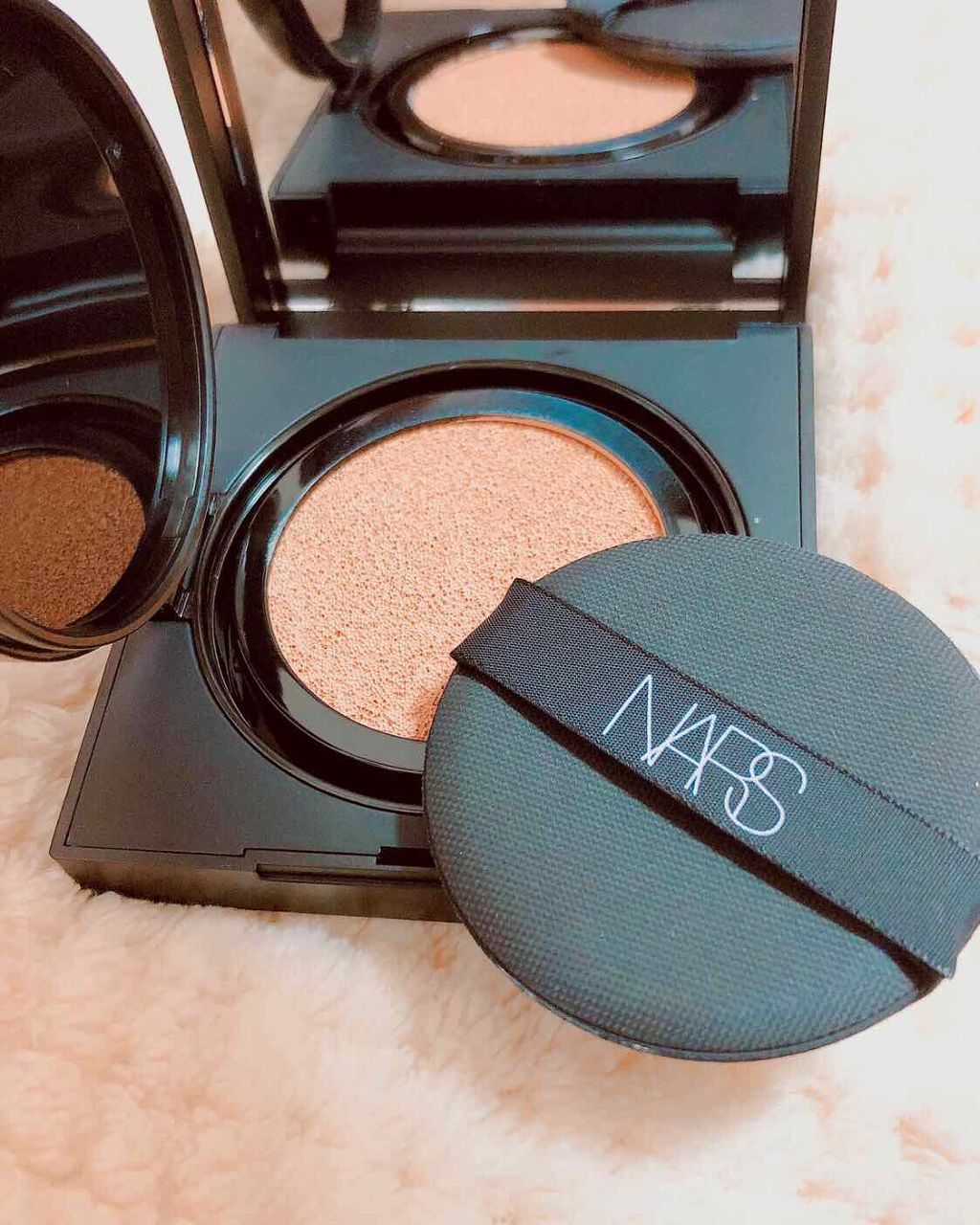 ナチュラルラディアント ロングウェア クッションファンデーション/NARS/クッションファンデーションを使ったクチコミ（2枚目）