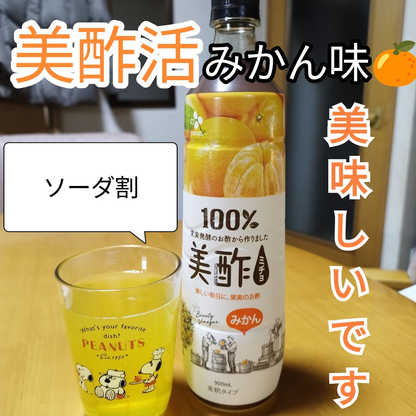 美酢 (希釈タイプ)/美酢(ミチョ)/その他飲むお酢を使ったクチコミ(1枚目)