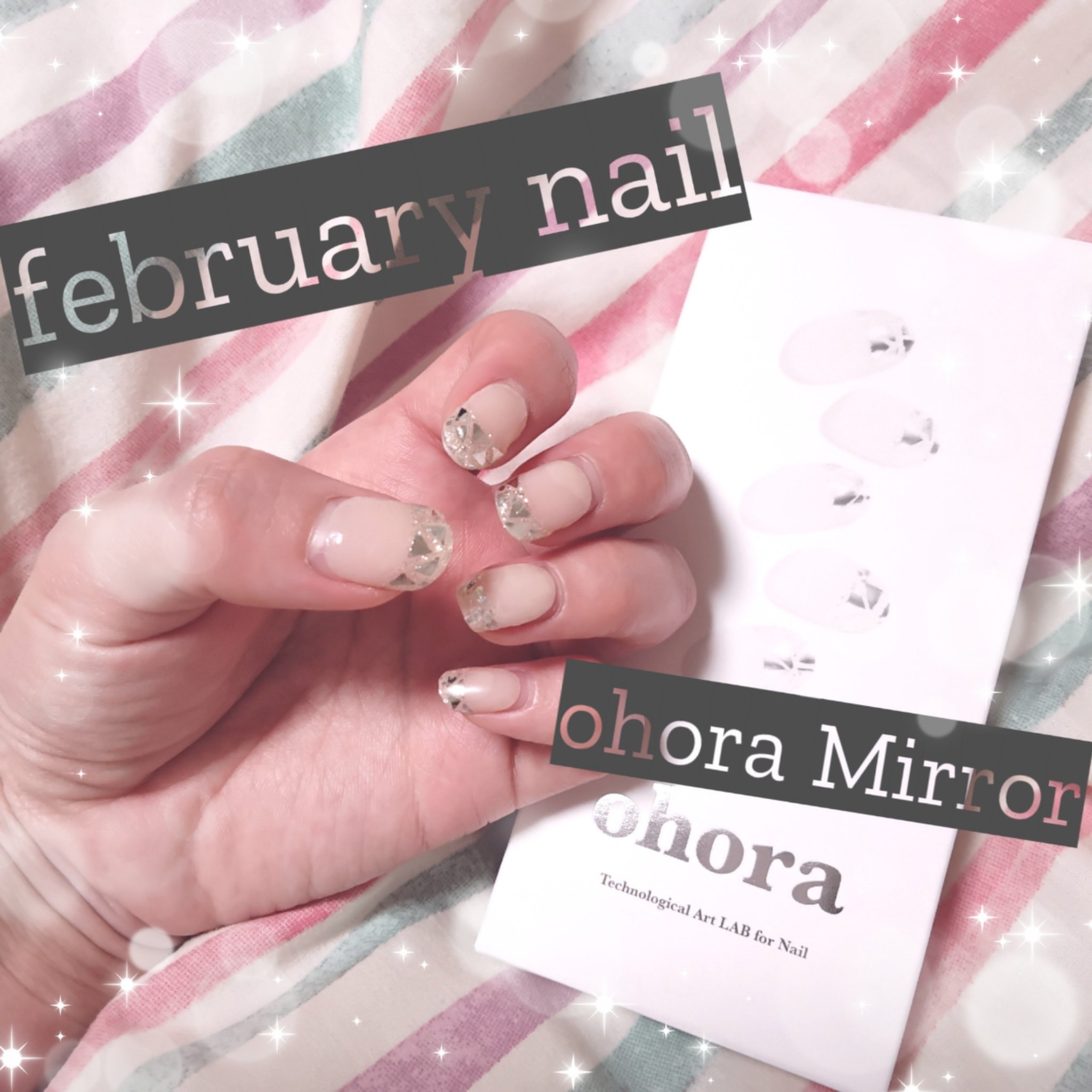 セミキュアジェルネイル（ハンド）/ohora/ネイルシールを使ったクチコミ（1枚目）