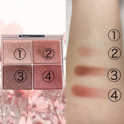 シルキースフレアイズ(マットタイプ)/キャンメイク/アイシャドウパレットを使ったクチコミ(4枚目)