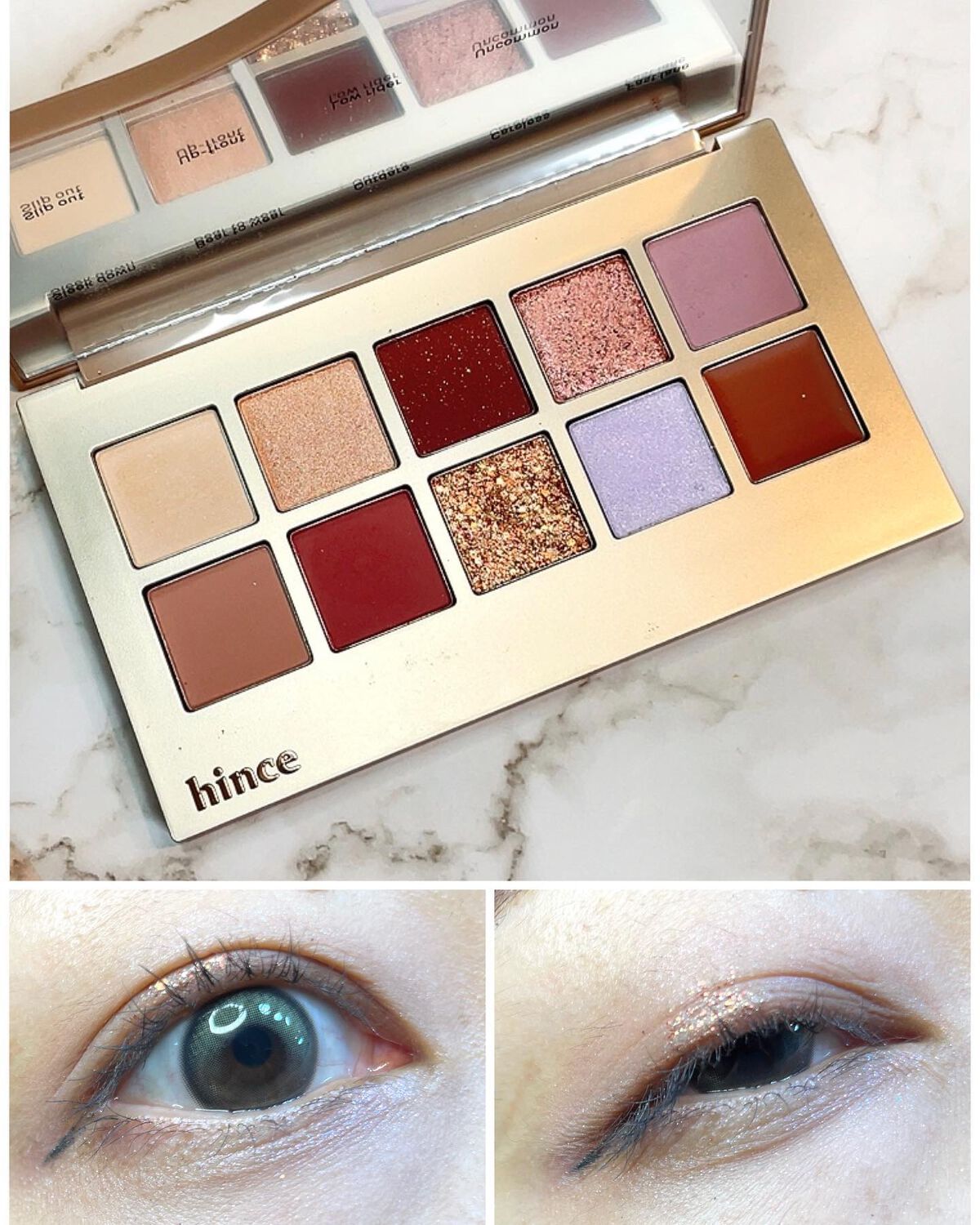 ニューデップスアイシャドウパレット/hince/アイシャドウパレットを使ったクチコミ(1枚目)