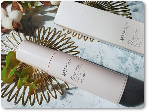 ウィズアウト ゲルファンデーション/WITHOUT/クリーム・エマルジョンファンデーションを使ったクチコミ（1枚目）