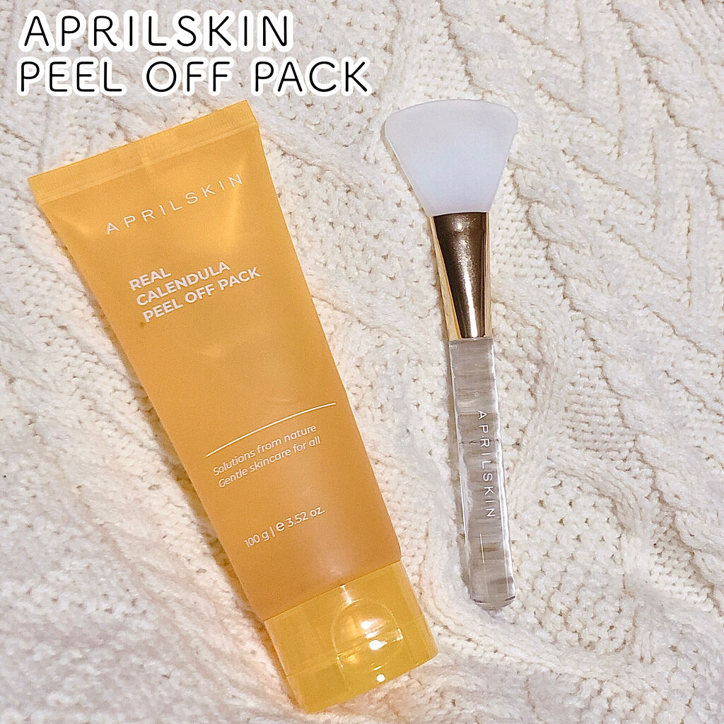 リアルカレンデュラピールオフパック/APRILSKIN/ピーリングを使ったクチコミ（1枚目）