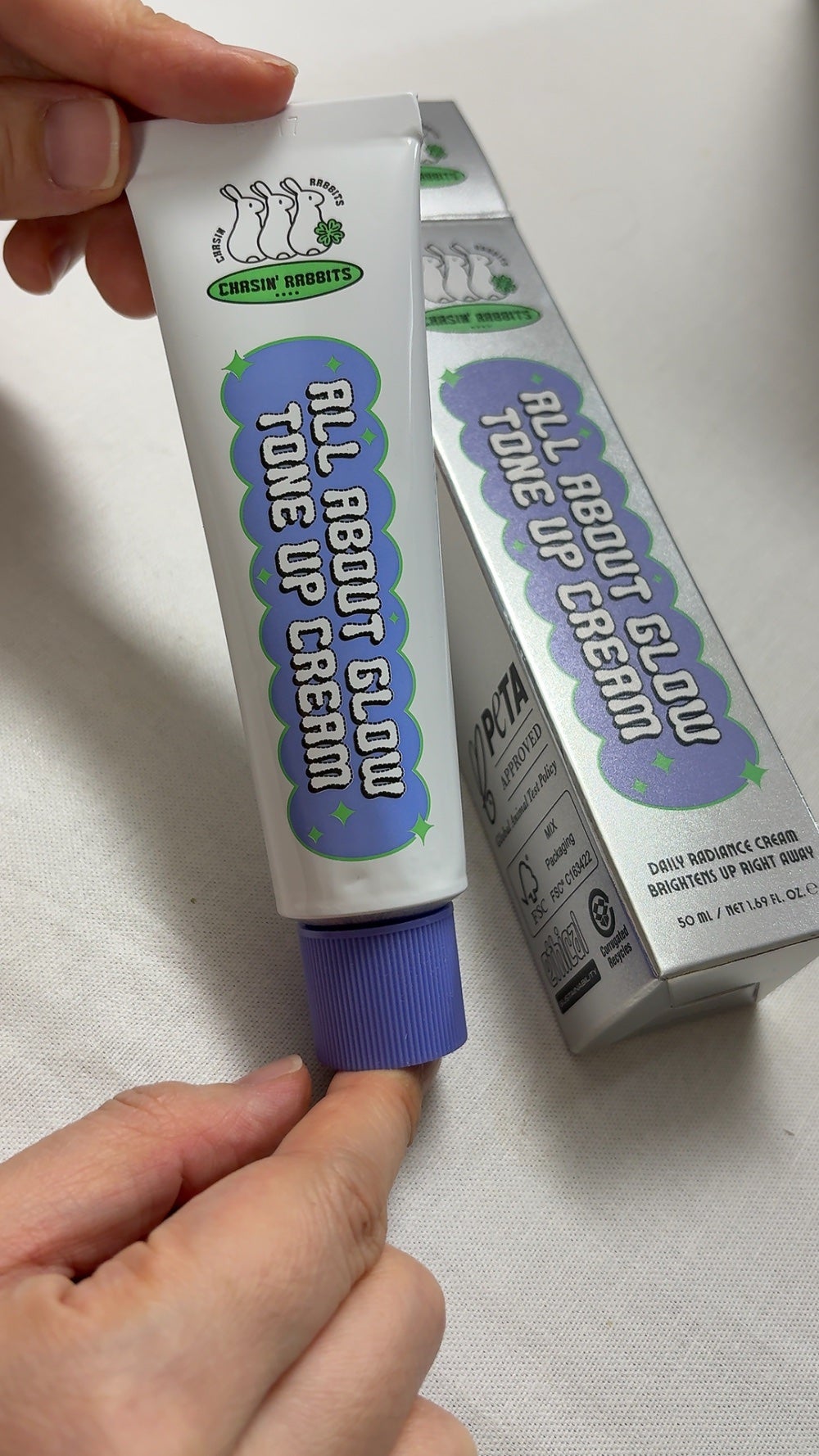 オールアバウトグロウトーンアップクリーム/CHASIN'RABBITS/化粧下地を使ったクチコミ(1枚目)