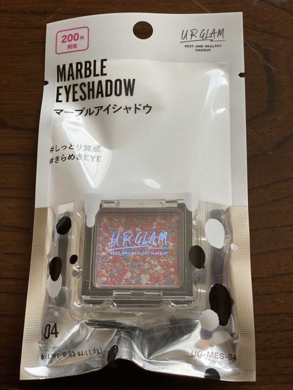 UR GLAM　MARBLE EYESHADOW 04/U R GLAM/単色アイシャドウを使ったクチコミ（1枚目）