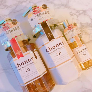 ディープモイスト シャンプー1.0／ヘアトリートメント2.0/&honey/シャンプー・コンディショナーを使ったクチコミ（1枚目）