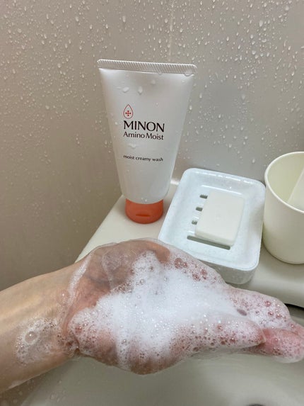 アミノモイスト モイストクリーミィ ウォッシュ/ミノン/洗顔フォームを使ったクチコミ(2枚目)