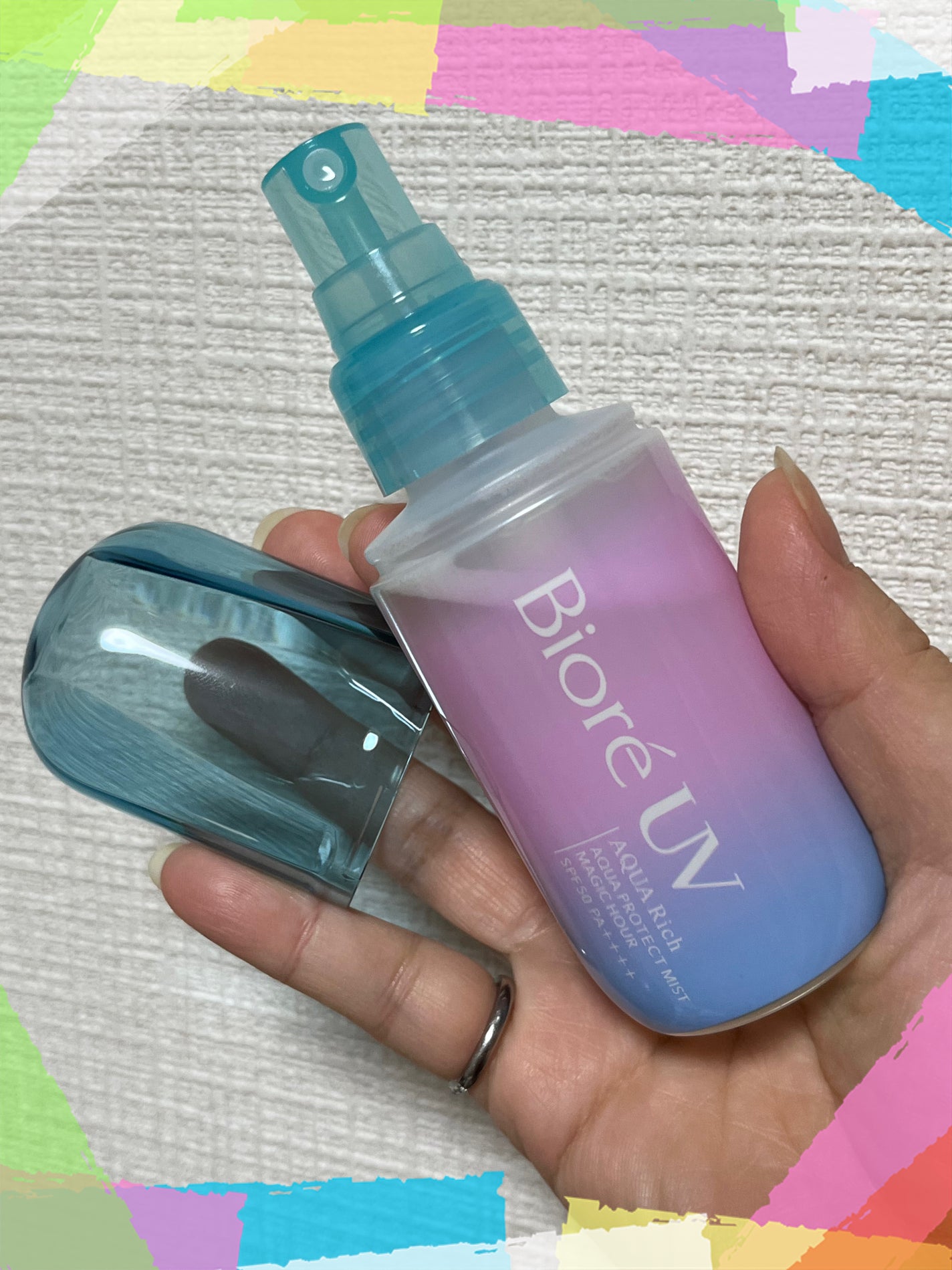 ビオレUV アクアリッチ アクアプロテクトミスト マジックアワー/ビオレ/日焼け止めミスト・スプレーを使ったクチコミ(2枚目)