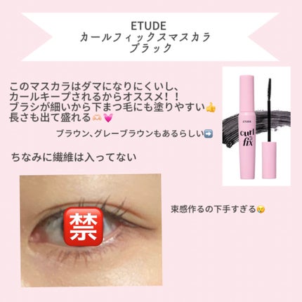 カールフィックスマスカラ/ETUDE/マスカラを使ったクチコミ(2枚目)