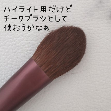 ハイライトブラシ 馬毛/DAISO/メイクブラシを使ったクチコミ(4枚目)