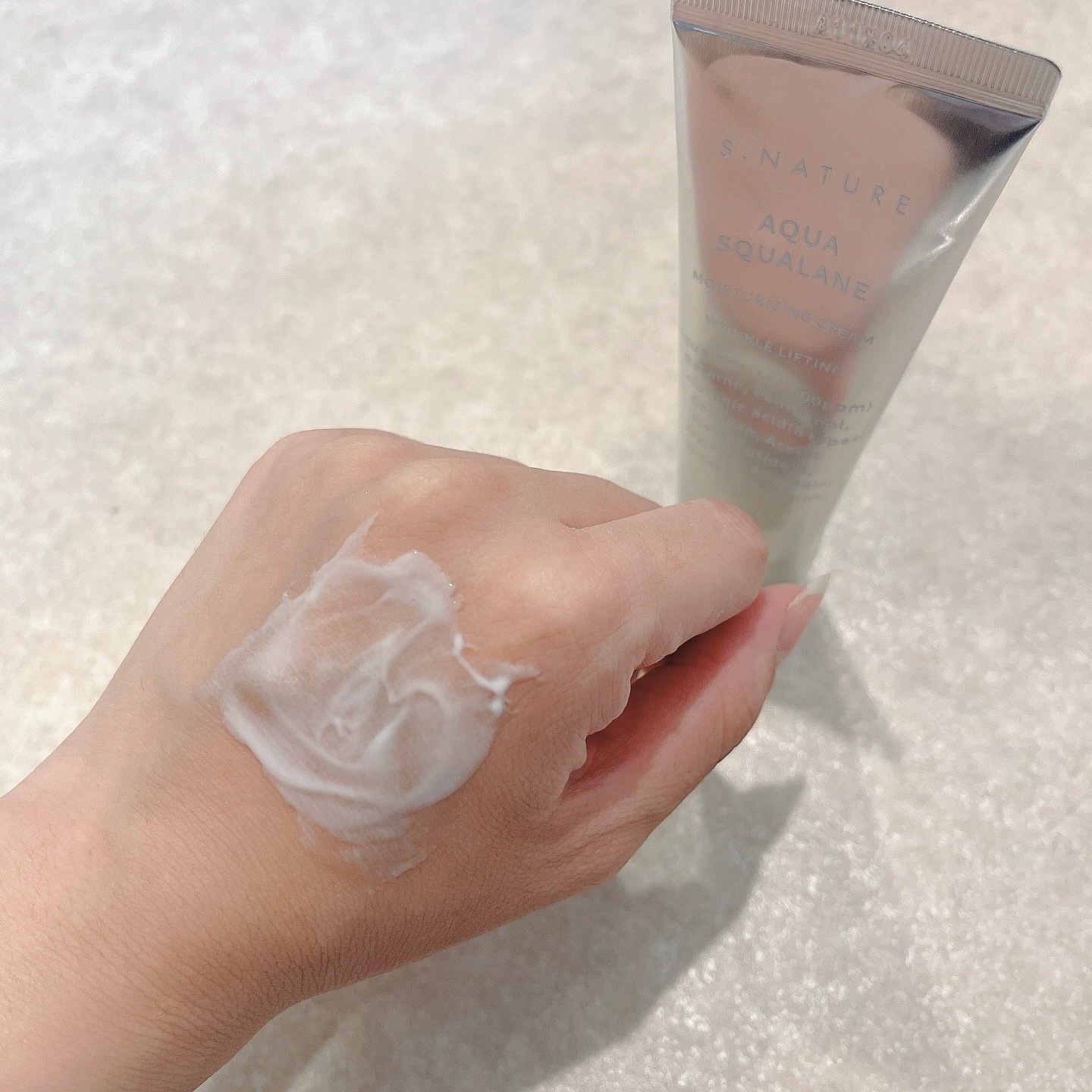 アクアスクワランモイスチャークリーム/S.NATURE/フェイスクリームを使ったクチコミ（3枚目）