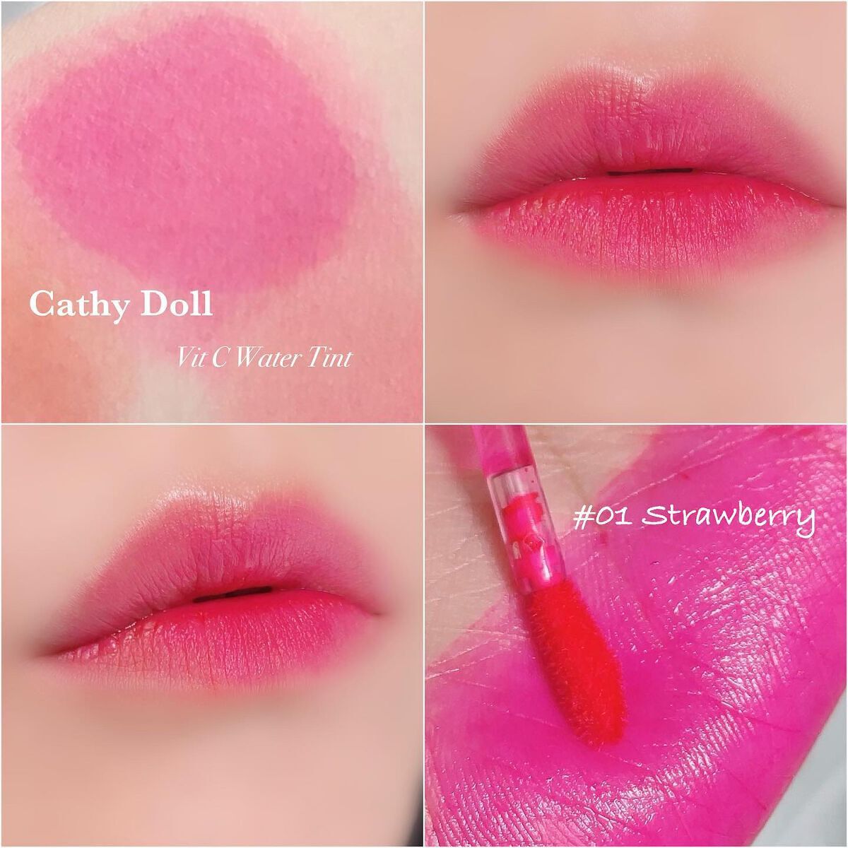 Vit C ウォーターティント/CathyDoll/リップティントを使ったクチコミ（2枚目）