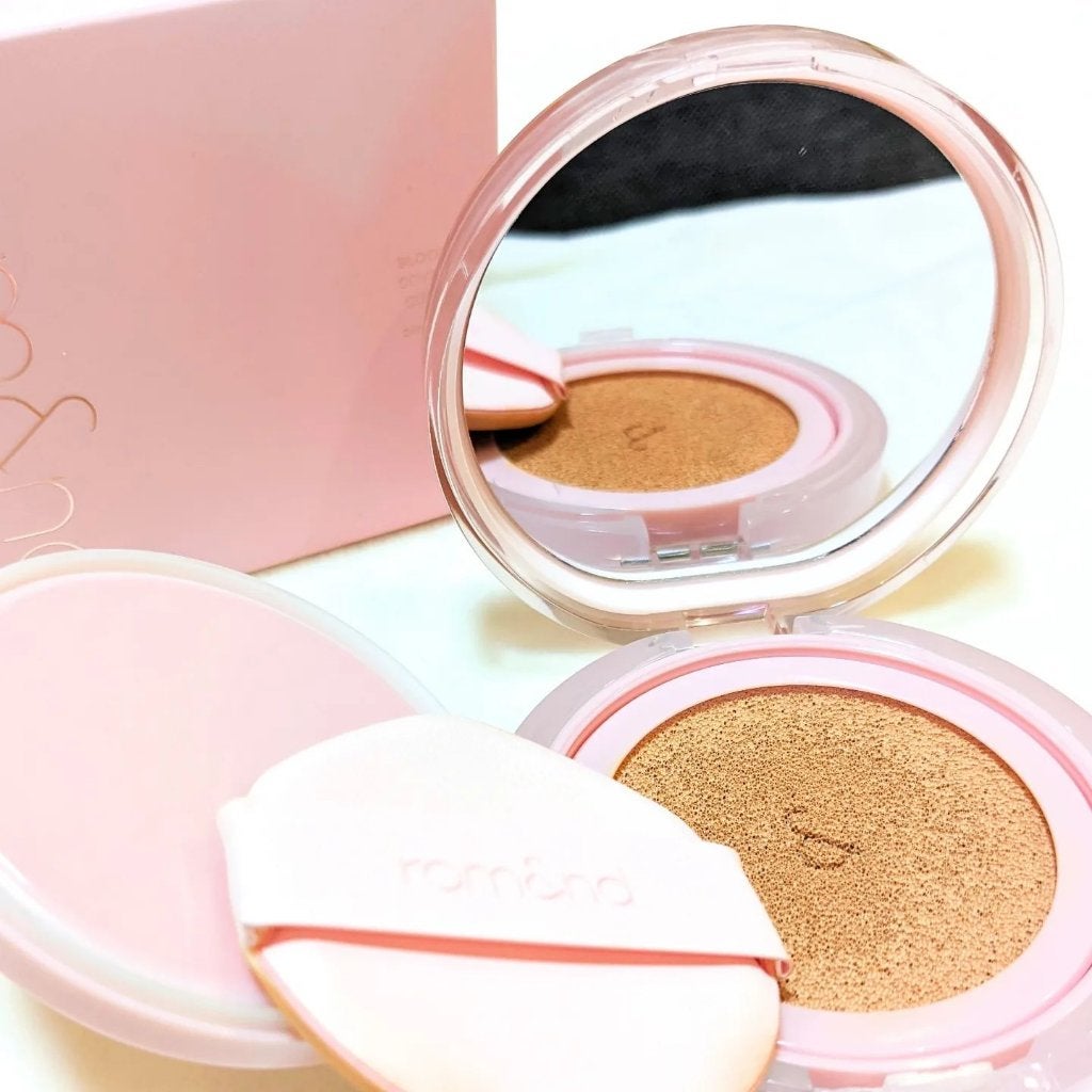 ブルームインカバーフィットクッション/rom&nd/クッションファンデーションを使ったクチコミ(4枚目)