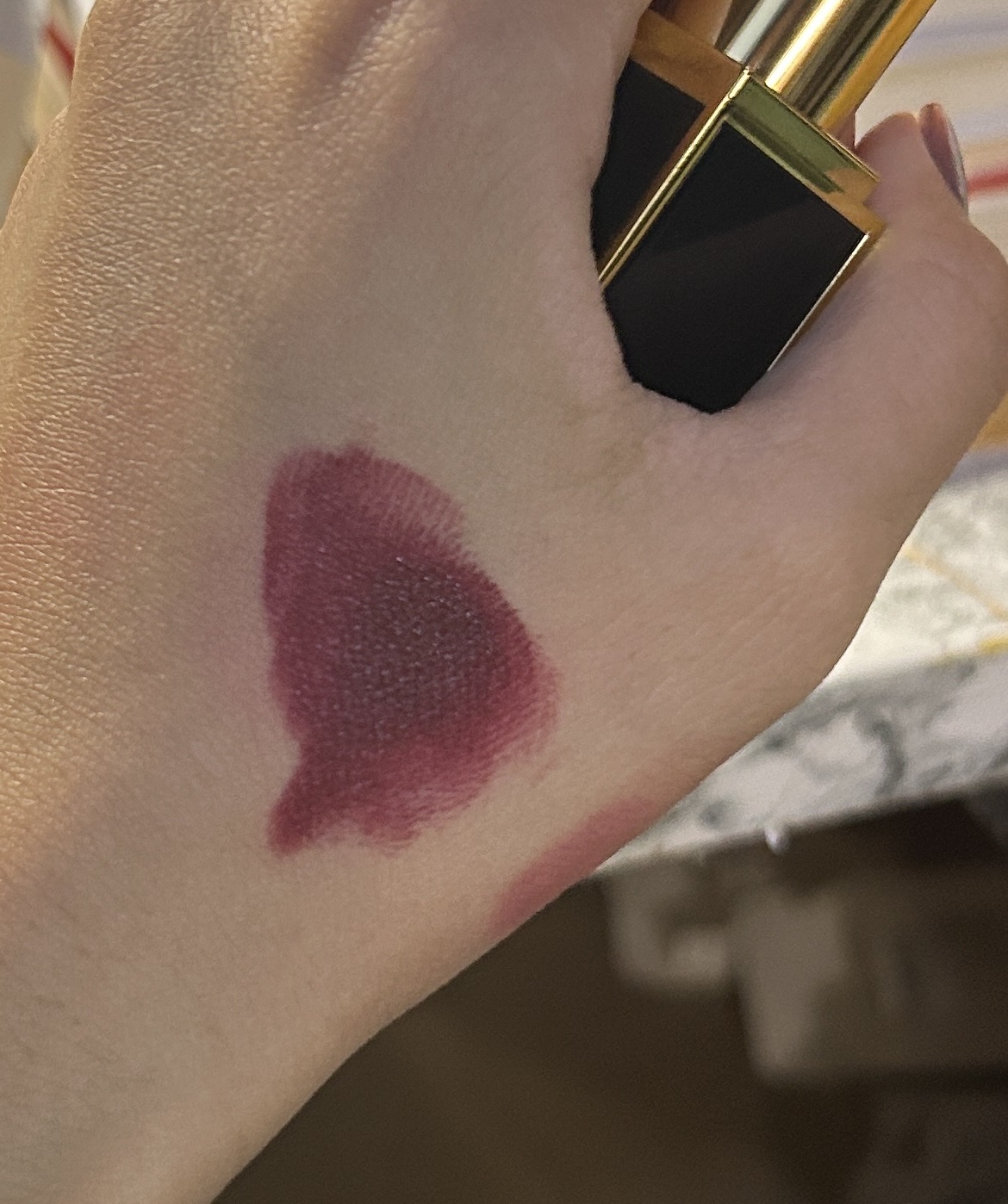 TOM FORD BEAUTY リップ カラー マットのクチコミ「TOM FORD BEAUTY リップ カラー マット 
08 ヴェルベット チェリー　 「v.....」（2枚目）