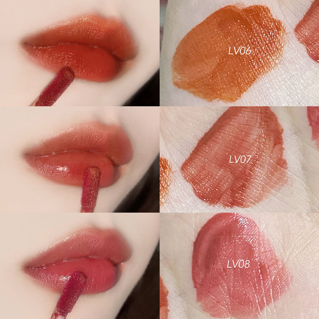 ドリップホットウォーターティント/BLACK ROUGE/リップティントを使ったクチコミ（2枚目）