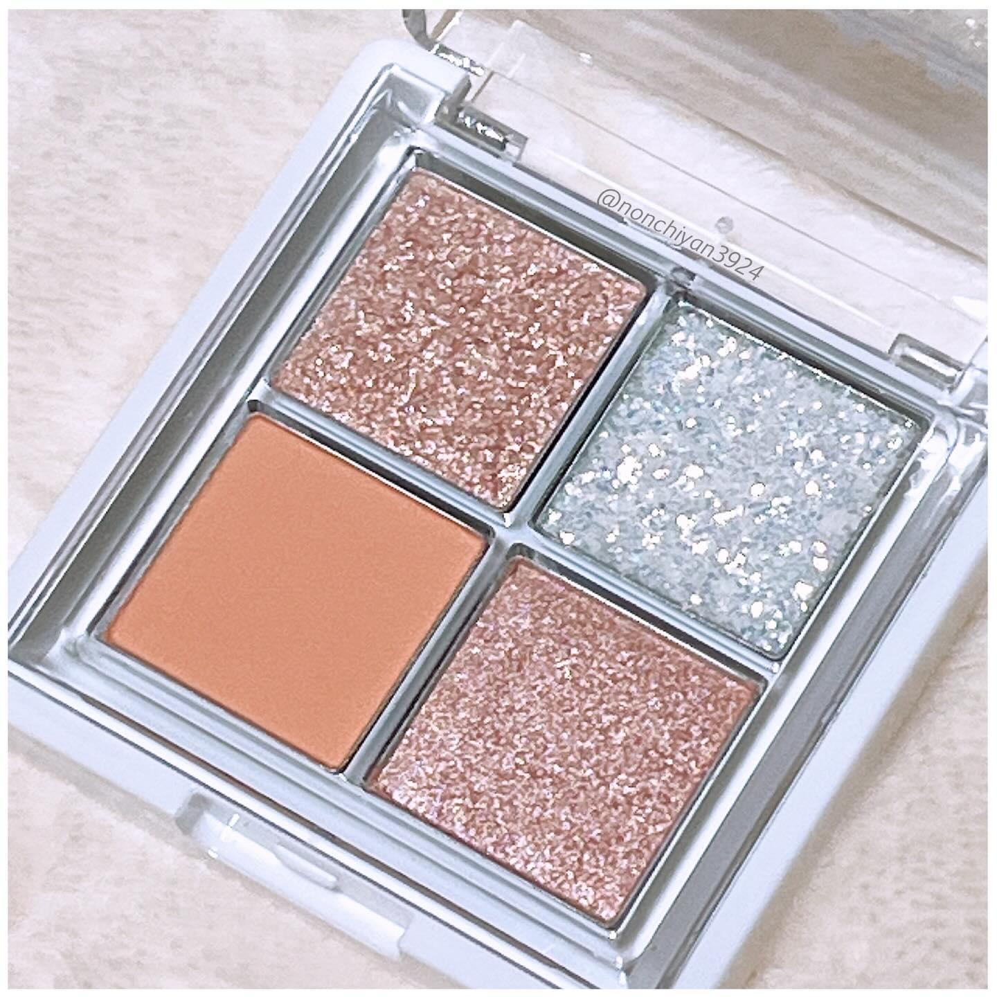 グリッターレイヤリングアイシャドウパレット 04 APRICOT LAYER/TWINKLE POP/アイシャドウパレットを使ったクチコミ（3枚目）