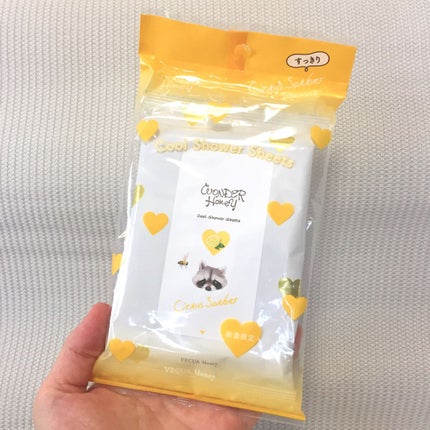 VECUA Honey ワンダーハニー 素肌すっきりクールシャワーシートのクチコミ「VECUA Honey ワンダーハニー 素肌すっきりクールシャワーシート シトラスソルベ /
.....」(1枚目)