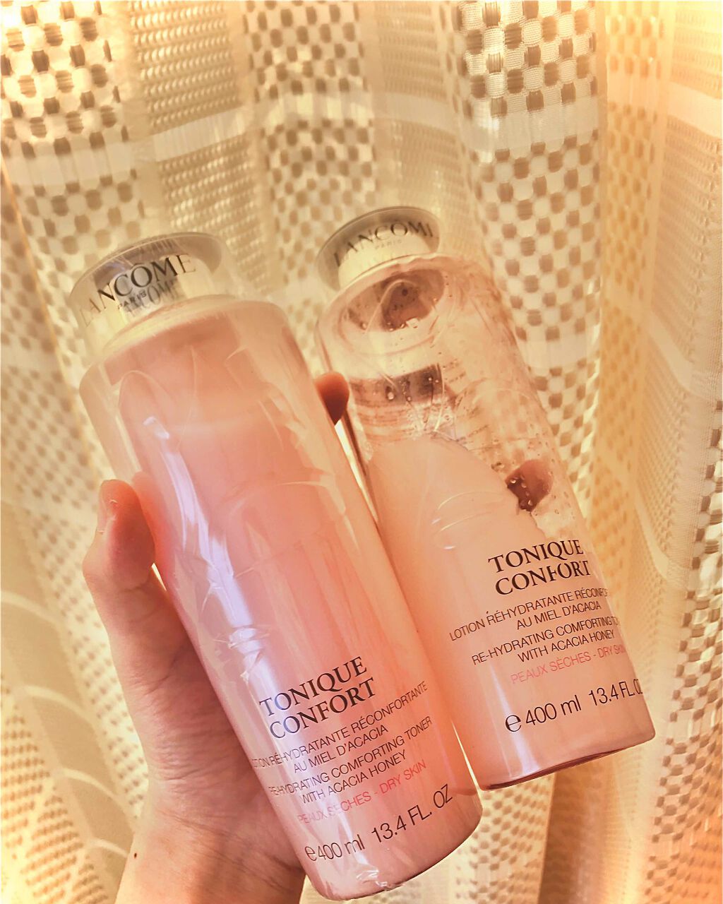 ランコム トニックコンフォート 400ml 2本 LANCOME 化粧水 未使用 試してみた】トニックコンフォート LANCOMEの効果・肌質別の