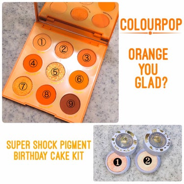 ORANGE YOU GLAD/ColourPop/アイシャドウパレットを使ったクチコミ（2枚目）