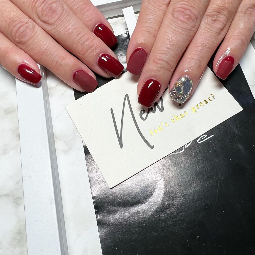 cst on LIPS 「#自爪#スクエアネイル#冬ネイル#マットネイル💅#ネイル好きな..」(1枚目)