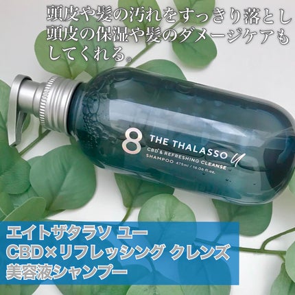 エイトザタラソ ユー CBD&リフレッシング クレンズ 美容液シャンプー/CBD&バランシング ダメージリペア 美容液ヘアトリートメント/エイトザタラソ/市販シャンプーを使ったクチコミ(5枚目)